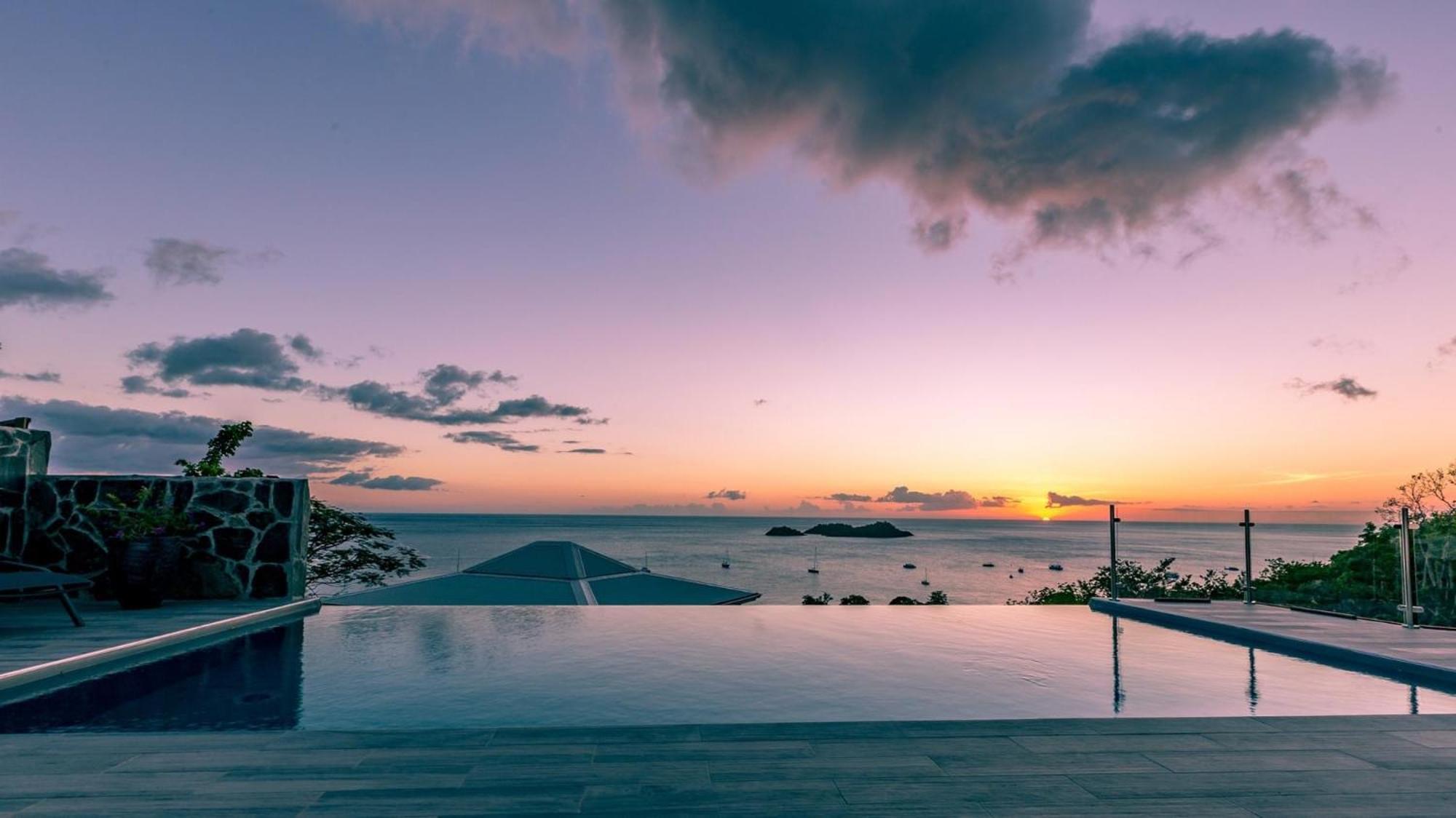 Sunset Palm - Villa Creole Avec Piscine Face Au Coucher De Soleil Et A La Reserve Cousteau Bouillante Exteriér fotografie